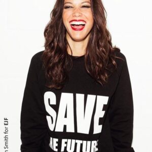 Caroline Ford Instagram - All the smiles this Monday!!! Heres to a new and wonderful week... ( Wearing the brilliant Save The Future jumper for @ejfoundation ) 🌍 ✨