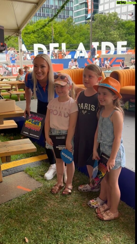 Caroline Buchanan Instagram - Spun out from an epic @healthpartners Family Day @tourdownunder 🚴‍♀️ 💨 It was awesome to give away so many copies of Colour-line Buchanan colouring book and meet you all! If your in Adelaide from today through to the 21st January there is plenty of road cycling action as well as a huge bike expo and family fun! Enjoy #tourdownunder