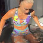 Caroline Buchanan Instagram - Where alive 😝 Get hyped for the latest @knobby monthly SUPRISE subscription… 5 degree ice baths followed by a morning coffee is my ultimate morning hype #knobbynation #subscription #mtb #mountainbike #icebath @odin_icebaths #icebaths #coldplunge #coldtherapy #underwear