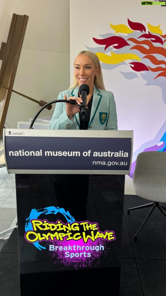 Caroline Buchanan Instagram - Riding the Olympic wave • Its an honnor to be a member of the @ausolympicteam and be able to speak today @nationalmuseumofaustralia about the breakthrough action sports in the summer @olympics ...the new norm!! @olympicmuseum #RidingTheOlympicWave #olympics #olympicsport #actionsport #extremesports #surf #skate #bmx #bmxfreestyle #breakdancing #breaking #sport #sportclimbing #speaker #mtb #ausolympicteam #ParisOlympicGames2024 #YouthSports