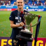 Caroline Graham Hansen Instagram – Proud moment to win La Liga! 🏆🏆🏆🏆! #soyculé