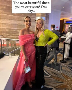 Caroline Rhea Instagram - Yes that is the Queen of All @gloriaestefan . She is even kinder than she is talented and tolerated me reciting all of the lyrics to her songs to her face.I was lucky enough to be the auctioneer for the @fedexchamp @stjude Angel and Stars Gala in Miami last weekend. I was honored to meet Luna, an adorable little girl who is receiving treatment @stjude. My friend @ben.sanderson_ donated $500. That is his first paycheck as a professional actor.  General Hospital’s Josh Kelly helped me with the auction and @romerobritto donated one of his stunning paintings. It was a stellar evening for the most worthy of causes. Everyone should donate! P.S. There will never be a shampoo called “Florida” That humidity is not hair friendly!