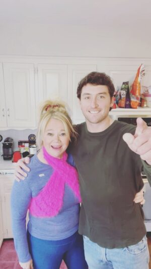 Caroline Rhea Instagram - Hi I’m so happy it stopped raining just in time for an earthquake. Come see @cjmarrinan and me @grandcomedyclub tomorrow February 10th for two shows only. Yes I crocheted that. #standup #escondido #hotpink #bikini See you there. Best Witches, Caroline