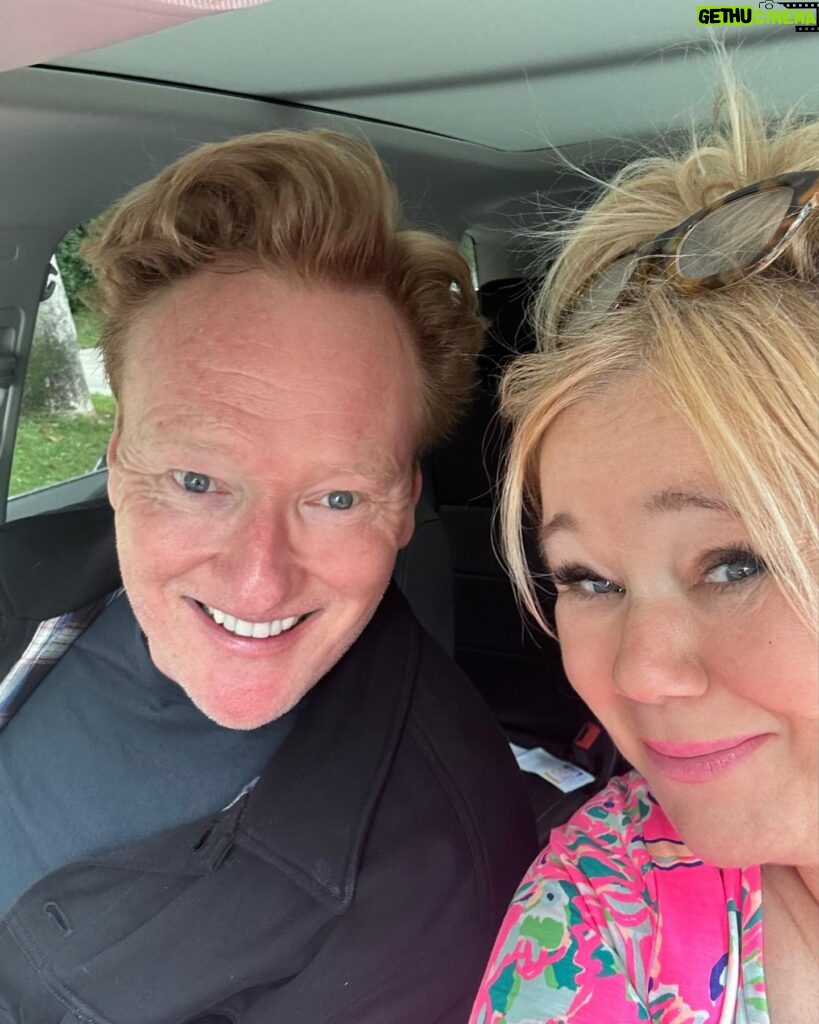 Caroline Rhea Instagram - The last 24 hours…. 1. I saw Conan walking down the street and rolled down the window and just said, “Get in” and he did. 2. I met hilarious @theovon @thecomedystore . The mullet works 3. I went upstairs to see @therealjeffreyross and met @dd Dane who is the actor who plays monsters actual monsters like in @guardiansofthegalaxy and he’s 6’8” and he was with @nikolajwilliamcw who couldn’t have been nicer. I didn’t say anything stupid like “Are you the Brad Pitt of Denmark” I’m sorry I never watched the show” He said,”That’s okay neither did my wife” And then I may have asked, “Did you get to fly a dragon?”Which you rarely get to ask people. 4. WTF did I drive over???? 5. Get your potato salad out of ice cream. Ewww