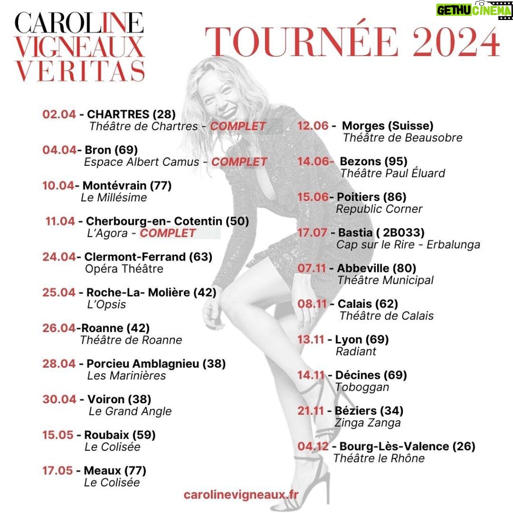 Caroline Vigneaux Instagram - ⭐️UPDATE DATES TOURNÉE ⭐️ Comme promis les ami.e.s , de nouvelles dates se sont ajoutées pour ma tournée In Vigneaux Veritas ! 😍 Restez connecté.es ! 😉 #tournée #invigneauxveritas #carolinevigneaux #spectacle #spectaclevivant #humour #standup