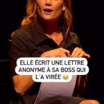 Caroline Vigneaux Instagram - Sa boss l'a virée... Alors pour se venger, @carolinevigneaux lui écrit une lettre anonyme assez menaçante 😂 Le spectacle "Caroline Vigneaux quitte la robe", lundi 22 avril à 21:00