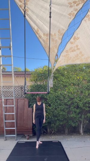 Carolyn Hennesy Instagram - A little something I threw together yesterday. My Static teacher and genius, @ruthlessflyer, insisted I posted on the Gram. You’ll recognize the music from the perennial Christmas favorite, the Nutcracker. A little gift…enjoy. Merry Christmas, all you Grammars! #trapeze #aerial #ididthis #notbad  #christmas