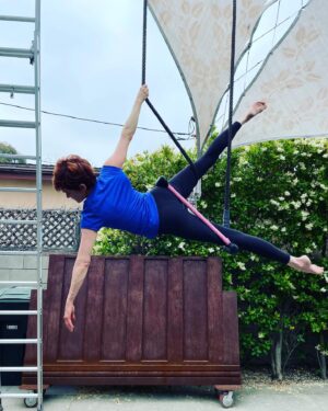 Carolyn Hennesy Instagram - Thanks @ruthlessflyer for snapping this!  Great workout yesterday! Xoxo #trapeze #workout #daredevil #nonet #statictrapeze @carolynhennesy