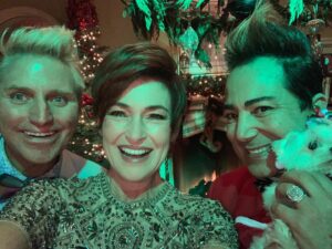 Carolyn Hennesy Instagram - Much gratitude to dear friends @patriksimpson @polatteu for inviting me to the @adriennemaloof Christmas EXTRAVAGANZA benefiting @childrensla Mind blowing in beauty, opulence and generosity! #adriennemaloof #childrenshospital #christmas #polatteu