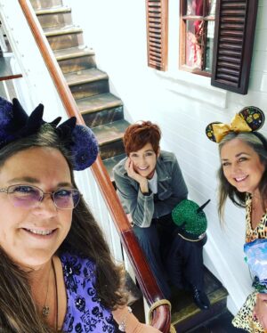 Carolyn Hennesy Instagram - Three dear friends, two sisters, and one vat of Bearnaise Sauce. Good times at Club 33 at Disneyland. It truly is one of my very favorite happy places.  The hat courtesy of @diamonddollsco #club33 #disneyland #besties #livingmybestlife @shari.l66 @khritzy