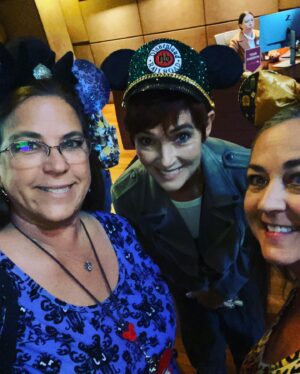 Carolyn Hennesy Instagram - Three dear friends, two sisters, and one vat of Bearnaise Sauce. Good times at Club 33 at Disneyland. It truly is one of my very favorite happy places.  The hat courtesy of @diamonddollsco #club33 #disneyland #besties #livingmybestlife @shari.l66 @khritzy