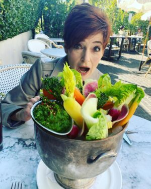Carolyn Hennesy Instagram - But it’s too purty ta eat! @cecconisrestaurants #edibleart #veggies #scrumptious