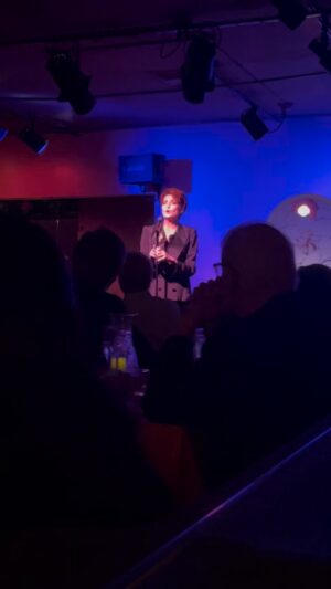 Carolyn Hennesy Instagram - TERRY COLE’S REVIEW OF MY CABARET SHOW LAST SATURDAY NIGHT!

Thanks…Terry Cole…you’re a peach!!!

Last Saturday night, in her second appearance at the Gardenia, Carolyn Henessy proved that she is no one-shot wonder.  From beginning to end, she wowed her full-house crowd with a spectacular performance that outdid even her Gardenia debut.

Playing to strengths that even she didn’t know she had, Carolyn embarked on another of her fantastic musical journeys, with her terrific charm and wit.  Last night’s show even included a nod to Halloween, with a special medley that began with the theme from “The Addams Family” and included a parody of, “It’s Magic”, as well as a couple of other tunes, all tinged with a comedic tone, and arranged by her brilliant accompanist, Mitch Kaplan.

There is something very exciting about being up close and personal with the performers at the Gardenia.  Some have described it as almost like seeing them in their living room.

In Carolyn’s case, she occupied every inch of the small platform that the Gardenia sometimes employs for those of a shorter stature.  It’s only a very few inches tall, but it’s amazing what a few extra inches can do, and It ruins none of the intimacy.

In last night’s performance, Carolyn hit all the notes: comedy, pathos and sentimentality among them.  Part acting and part singing, she accomplished what she came there to do.  An evening with her is like watching the emergence of a Broadway star.  Charming onstage and off, she is a genuine delight.