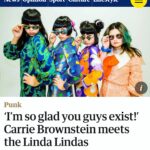 Carrie Brownstein Instagram - A joy and honor to interview the @the_linda_lindas for the @guardian. I love their music and can’t wait to hear the album they’re working on!