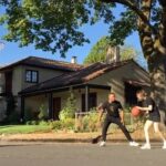 Carrie Brownstein Instagram - Scoring on @damianlillard in N. Portland while taking a break from filming #Portlandia in 2017. Wishing this absolute superstar a fond farewell. Dame is an incredible person, and it was an honor to watch him play for the @trailblazers year after year. The @bucks and their fans are truly lucky. And we here in Portland were lucky too. Thanks for everything! Go get that ring! 🎥 #schuylertelleen