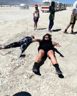 Casey Donovan Instagram - Burning Man Dump...Sun, Dust, Rain, Mud...Good times, good people, spectacular art and memories and stories for a lifetime 🥰💜🥰