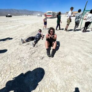 Casey Donovan Instagram - Burning Man Dump...Sun, Dust, Rain, Mud...Good times, good people, spectacular art and memories and stories for a lifetime 🥰💜🥰