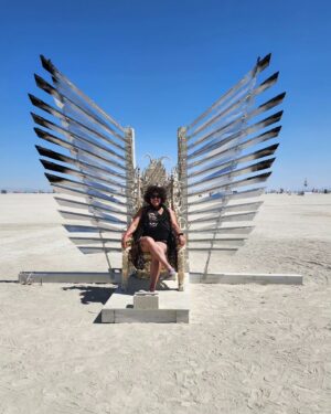 Casey Donovan Instagram - Burning Man Dump...Sun, Dust, Rain, Mud...Good times, good people, spectacular art and memories and stories for a lifetime 🥰💜🥰