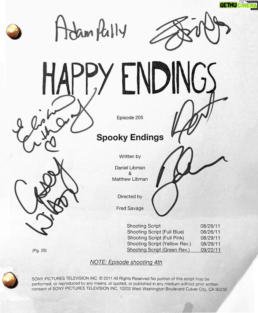 Casey Wilson Instagram - Happy Endings Fans! Bidding is open for a zoom with creator David Caspe, producer Jonathan Groff, @adam.pally and I as we chat about this infamous “Spooky Endings” episode. It would be suh cyut if you bid to support the WGA strike with proceeds benefiting the Entertainment Community Fund 🩵 https://wgaragesale.ggo.bid/bidding/package/14224911
