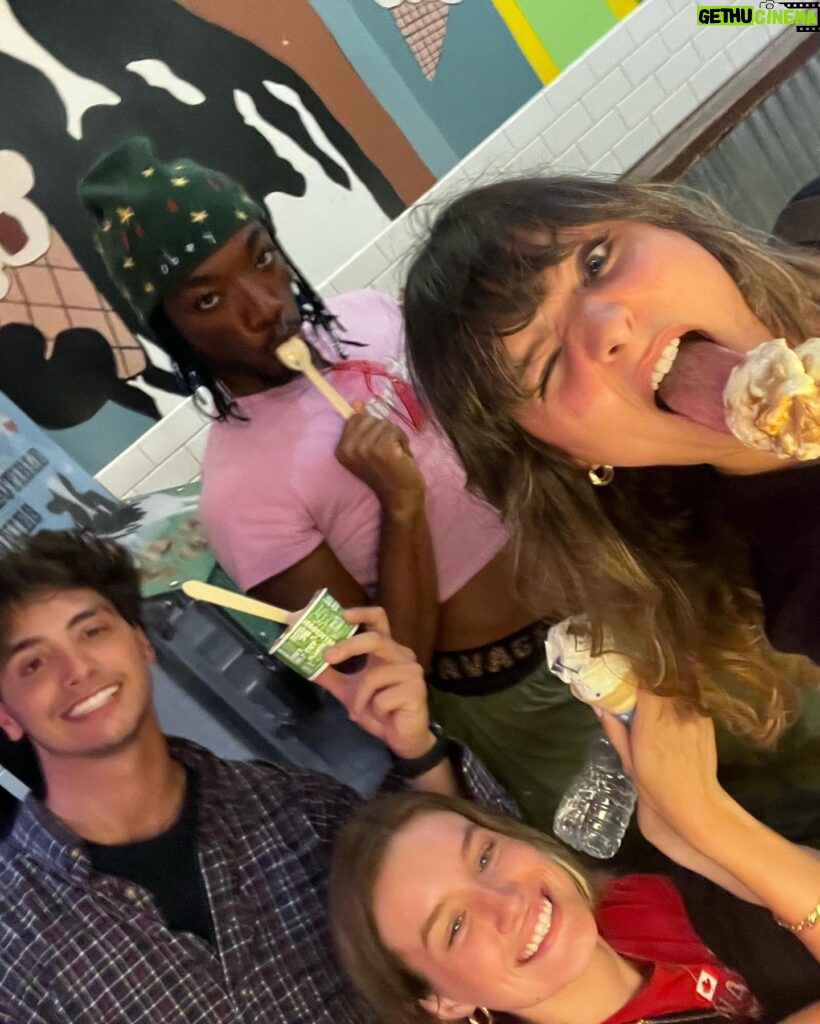 Cassady McClincy Instagram - Wet bangs in New York🧚🏼‍♀️ Lots of icecream, screaming for friends, icecream, screaming with friends, icecream, etc. New York, I love you, butilostmyvoicefromallthescreamingandlactose