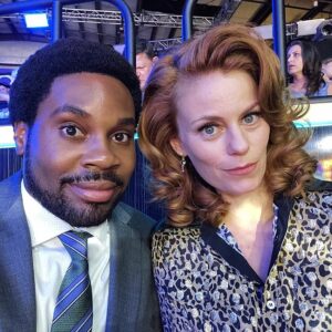 Cassidy Freeman Instagram - I can’t tell you how much I love these people. What a dream it is to work with them. And how sweaty it gets in Charleston in the summer. If you haven’t watched season 3 of @therighteousgemstones yet, I highly encourage it with a stuffing hangover 💎💎💎