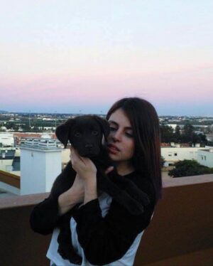 Catarina Perez Instagram - parabéns ao meu melhor migo piki que já faz 8 aninhos e se eu pudesse pedir um desejo seria continuar a tê-lo como companheiro para o resto da vida 🩵🐶