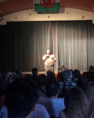 Catherine Bohart Instagram - Thanks for having us @machcomedyfest - it was camp as hell 💚