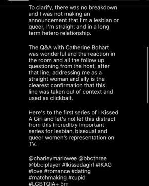 Catherine Bohart Instagram - Is the main point of this post to capture for history that Dannii Minogue tagged me in a post? Yes. Does it make her gay? No. Sadly, no. But she’s one hell of fairy godmother 🌈 Imagine if there was anything important in the world the British press could talk about…