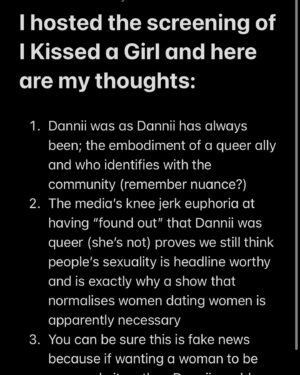 Catherine Bohart Instagram - Is the main point of this post to capture for history that Dannii Minogue tagged me in a post? Yes. Does it make her gay? No. Sadly, no. But she’s one hell of fairy godmother 🌈 Imagine if there was anything important in the world the British press could talk about…