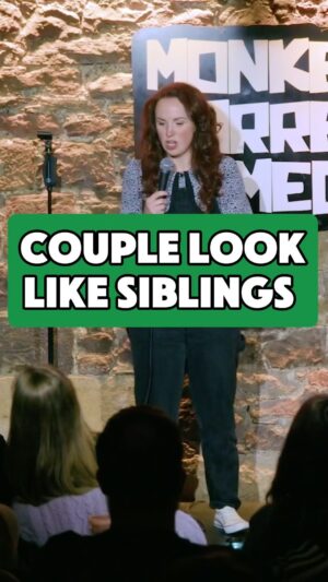 Catherine Bohart Instagram - I Literally COULD. NOT. STOP. 👀 

Tour link in my bio!

Edited by: @mikeycrumpbab 

#standup #comedian #irishcomedy #couplegoals #couple #siblings #catherinebohart #standupcomedy