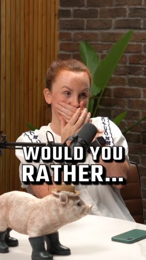 Catherine Bohart Instagram - Tough one… #wouldyourather #therapy #comedy podcast #podcastclips