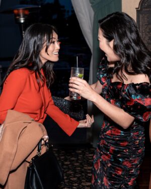 Catherine Haena Kim Instagram - Inaugural Radiance Gala✨✨ Thank you @capeusa for a beautiful night celebrating API women and non-binary achievements in entertainment. Inspired by all the honored powerhouses and excited for the possibilities ahead. Special s/o to the icon I get to call Mama Kim for being my OG ride or die #allhail #caperadiance 💫