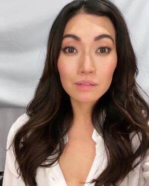 Catherine Haena Kim Instagram - Hour 13 on set. Exhausted and joyous. It happened to be my day…butchering something my costar, Mi says. It doesn’t come without many rejections, heartbreaks and other victories along the way. But this one, it was mine for the taking and I plan on running wild with it. So if you’re reading this, just keep going.  Show up for every minute of it. You’ve come too far not to. #bts #thecompanyyoukeep #pinchme
