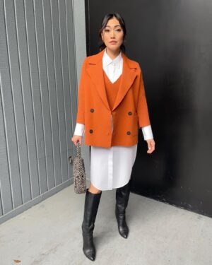 Catherine Haena Kim Instagram - Because I’ve never been asked so much about my fit. It’s @soyer_inc 🔥🔥Designs by goddess, Soyun Shin. Korean American. LA based. Yes please. #pressday #thecompanyyoukeep #fit