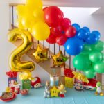 Catherine Francoeur Instagram - 2 ans sous la thématique Super Mario ⭐🌈💛 Bonne fête encore ma Julia, tellement un bonheur de te voir découvrir des passions 🥹🩷