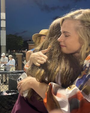 Catherine Sutherland Instagram - Holding tight but letting go….
You’ll always be my baby🤍