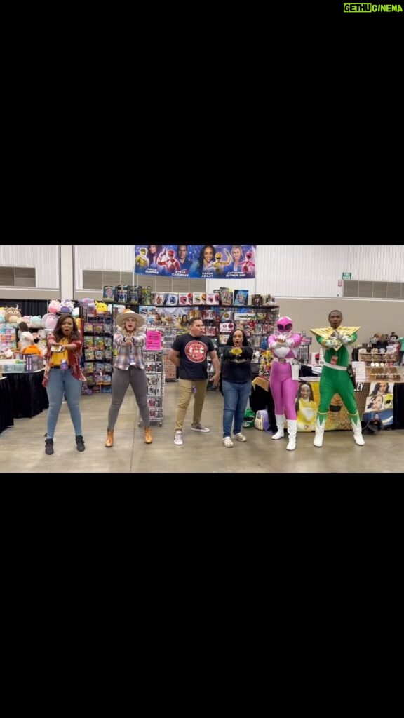 Catherine Sutherland Instagram - It’s Morphin Time @indianacomicconvention Come and see us this weekend at the @rangerstop_convention booth #2507 @nakiaburrise @karanashley @stevecardenaspr #catherinesutherland #PinkRanger #Onceandalways #KatherineHillard #Mightymorphinpowerrangers #zeo #Turbo #PinkRangerPower #Pterodactyl #cranezord #powerrangersplayback #nakiaburrise #karanashley #stevecardenas