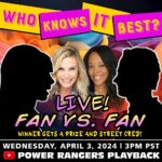 Catherine Sutherland Instagram – #sneakpeekmonday 
Who knows it best live, fan vs fan!
We have selected our competitors. Thank you to all of you who submitted! 
Tune in this Wednesday at 3pm PST on our YouTube channel. Moderated by @alexiscardoza 
#powerrangersplayback  #superchatpodcast #superchat #spreadjoy #powerrangers #superchatwithcatandnakia #mmpr #zeo #turbo #pinkranger #catherinesutherlandiaburrise #girlpower #liftupothers #laugh #love #instagood #joyrevolution #friendship #catandnakia #encourage #empower #inspire #pinkranger #yellowranger #nakiaandcat #youtubechannel #whoknowsitbest