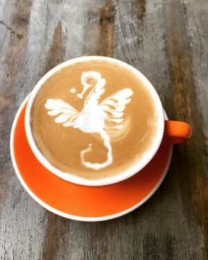 Celia Ireland Instagram - An angel in my coffee this morning. Sending love and light to all xx