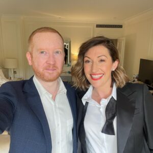 Celia Pacquola Instagram - Some fun (I think) facts that no one asked for. On tonight’s ep of @tgyhofficial my incredible stylist @mutabazi_k let me wear my own suit from home which was made by @oscarhunttailors specially for wearing to the @aacta awards 2021 to commemorate the nomination of Rosehaven’s 5th and final season. We didn’t win but I loved wearing it next to my pal @lukewmcgregor (I also wore it to his wedding this year) ALSO the day we went to the AACTAs was the day I found out I was pregnant, I told Luke (after @daramunnis) went home sober and ate a million room service. I’m just saying me and this suit have history. Hope you like the ep tonight 730pm and no I’m not pregnant again. X