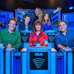 Celia Pacquola Instagram - It’s been a hot minute but I’m back on @hybpa tonight 😬😬😬😬😘840pm.  Oh and the dress is @rebeccavallance 😍