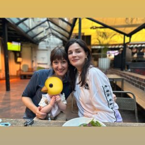 Celia Pacquola Instagram - Meant the world to have my baby anointed and blessed by my old mate @weemissbea. Happy egg weekend everyone xxx