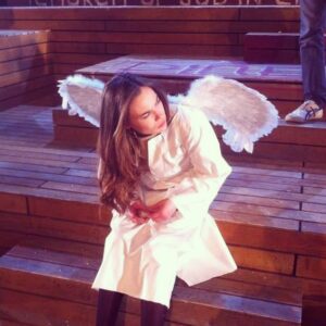 Celina Sinden Instagram - Waiting for GODot. #tbt #guildhallschoolofmusicanddrama