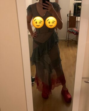 Celine Buckens Instagram - Self Isolation, or ten days in the life of red glitter platform croc. Hello freedom. 
This is not an ad. Hi @crocs