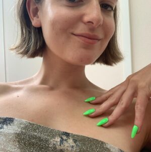 Celine Buckens Instagram - Delighted to be nominated @bafta ! Talitha’s nails are too