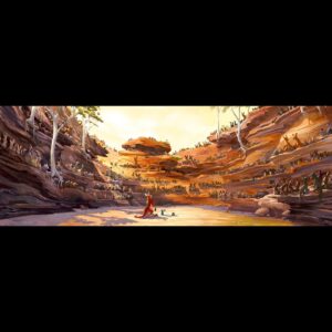 Celine DaHyeu Kim Instagram - Throwback on some Larrikins stuff. This was my very first painting I did as a visdev trainee 👀 Paul Duncan was my mentor back then and did the initial concept for this and my task was to paint a different view of it! #Visualdevelopment #Celinekim