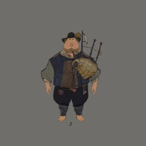 Celine DaHyeu Kim Instagram - Piper variations! Was trying out different parts of Europe with these😂 Character design by @tristan_poulain #theseabeast #celinekim #visualdevelopment