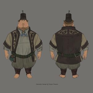 Celine DaHyeu Kim Instagram - “Make it scream piper!!” Probably my favorite costume design I did for #TheSeaBeast 🤓 Bagpiper character design was done by one of my favorite french person: @tristan_poulain @theseabeastnetflix #celinekim #visualdevelopment