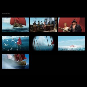 Celine DaHyeu Kim Instagram - Another set of color keys for #theseabeast !! I believe this is when we see the Inevitable for the first time! @theseabeastnetflix #celinekim #visualdevelopment