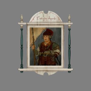 Celine DaHyeu Kim Instagram - “Captain Crow🎶Is our hero🎶He keeps the oceans clear” Here are some portrait paintings of heroic captains in the bar:) frame designs by the amazing @joseph_feinsilver !! @theseabeastnetflix #theseabeast #celinekim #visualdevelopment
